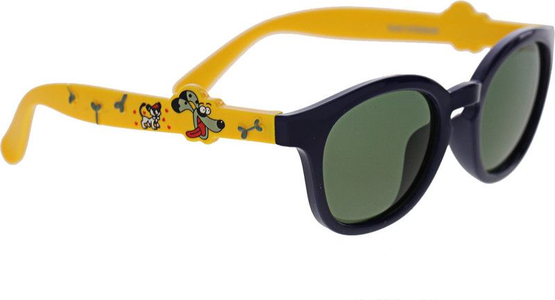 Polarized Round Sunglasses (45)  (For Boys, Grey)