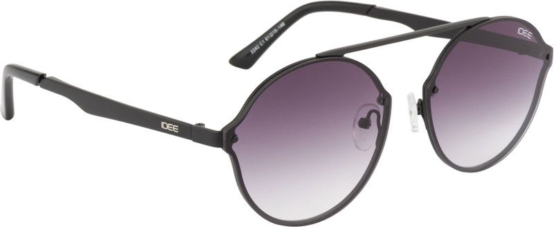 Gradient Round Sunglasses (61)  (For Women, Grey)