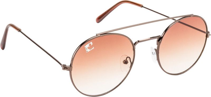 UV Protection Oval Sunglasses (Free Size)  (For Boys, Brown)