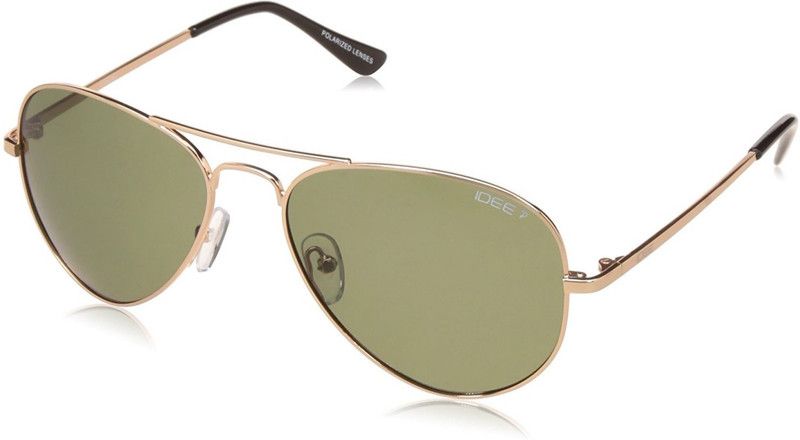 UV Protection Aviator Sunglasses (57)  (For Men, Green)