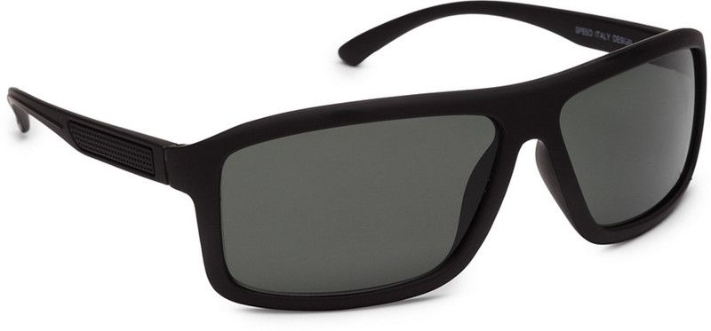 UV Protection Rectangular Sunglasses (68)  (For Men & Women, Black)