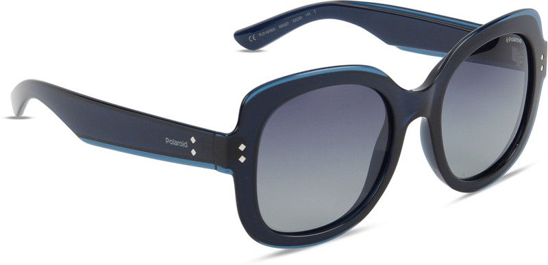 Polarized Over-sized Sunglasses (Free Size)  (For Women, Blue)