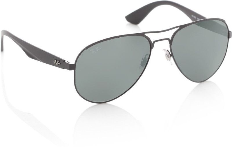 Mirrored Round Sunglasses (Free Size)  (For Men, Black)