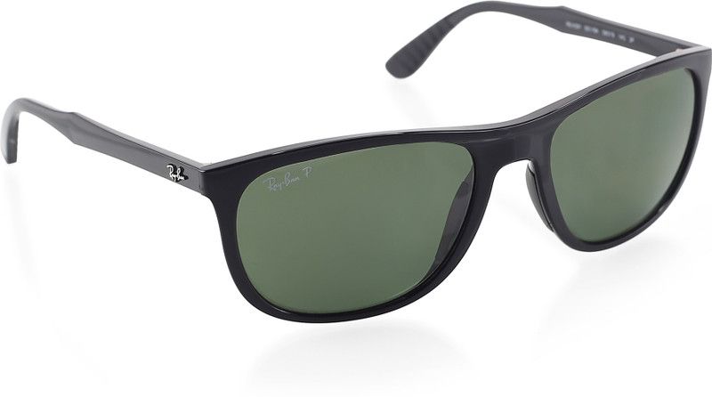 Polarized Round Sunglasses (58)  (For Men, Green)