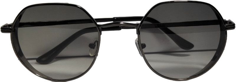 UV Protection Clubmaster Sunglasses (Free Size)  (For Men & Women, Grey)