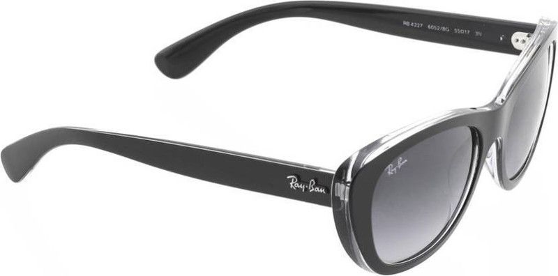 Gradient Retro Square Sunglasses (55)  (For Women, Grey)