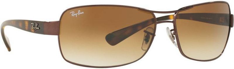UV Protection Rectangular Sunglasses (64)  (For Men, Brown)