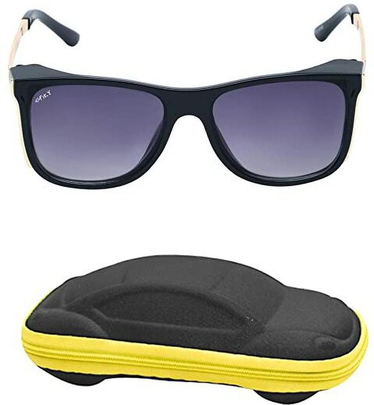 UV Protection Rectangular Sunglasses (Free Size)  (For Boys & Girls, Brown)