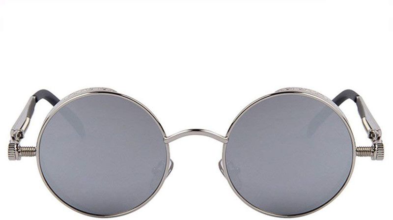 UV Protection Round Sunglasses (55)  (For Boys & Girls, Grey)