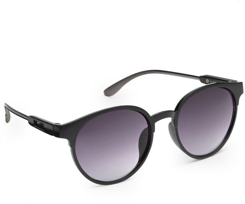 UV Protection Round Sunglasses (Free Size)  (For Women, Black)