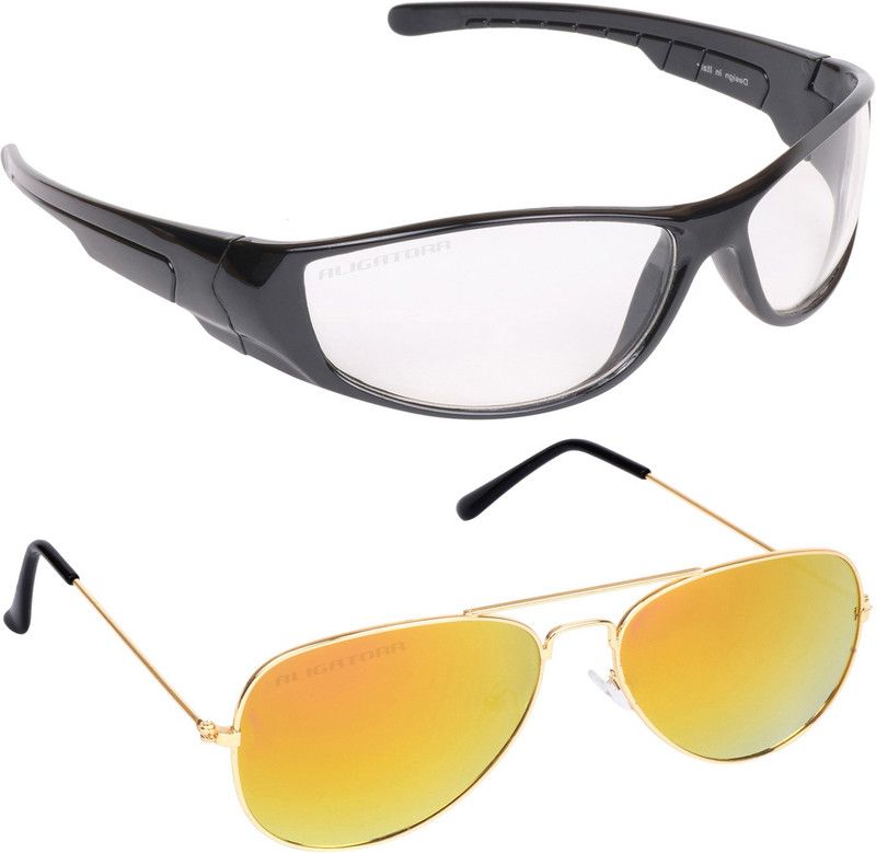 UV Protection Sports Sunglasses (58)  (For Men & Women, Clear)