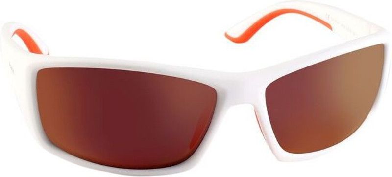 Mirrored Rectangular Sunglasses (64)  (For Men & Women, Red)