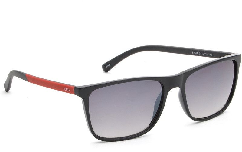Gradient Wayfarer Sunglasses (57)  (For Men, Grey)