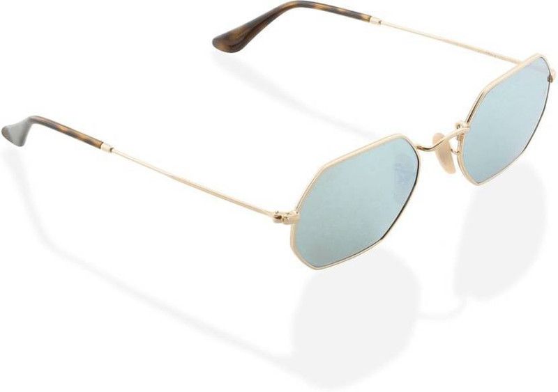Mirrored, UV Protection Retro Square Sunglasses (53)  (For Men & Women, Silver)