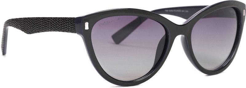 Polarized, Gradient, UV Protection Cat-eye Sunglasses (56)  (For Girls, Blue)