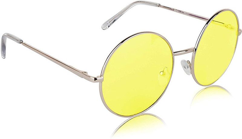 UV Protection Round Sunglasses (50)  (For Boys & Girls, Yellow)