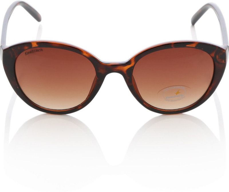 Gradient Rectangular Sunglasses (Free Size)  (For Women, Brown)