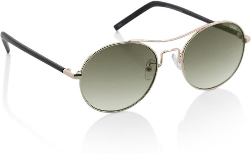 Gradient Round Sunglasses (53)  (For Men & Women, Green)