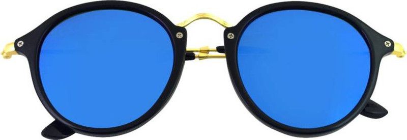 Mirrored, UV Protection Cat-eye Sunglasses (Free Size)  (For Men & Women, Blue)