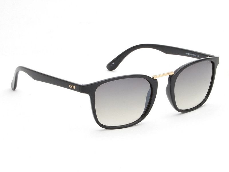 Gradient Rectangular Sunglasses (51)  (For Men, Green)