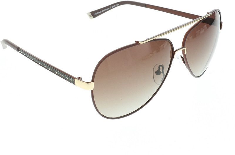 UV Protection, Gradient Aviator, Round Sunglasses (55)  (For Men & Women, Brown)