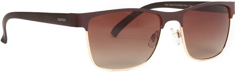 Polarized, Gradient, UV Protection Wayfarer Sunglasses (57)  (For Boys & Girls, Brown)