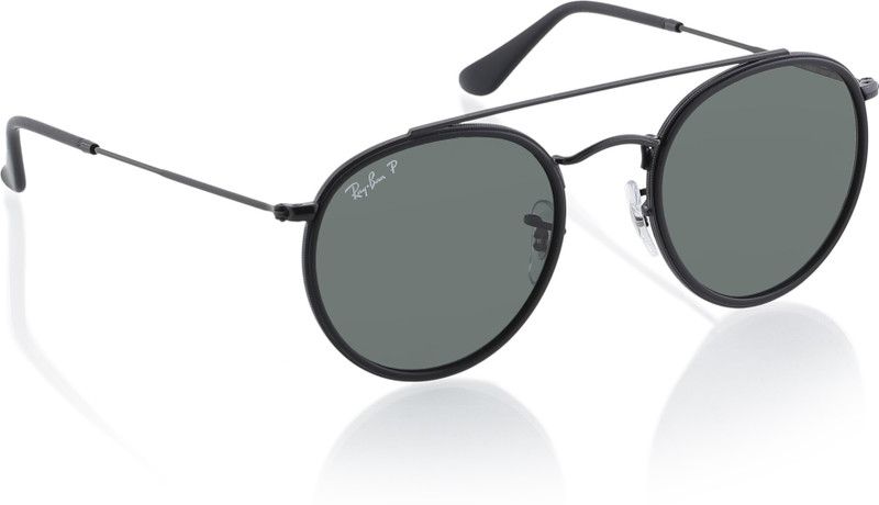 Polarized Oval Sunglasses (51)  (For Men & Women, Green)
