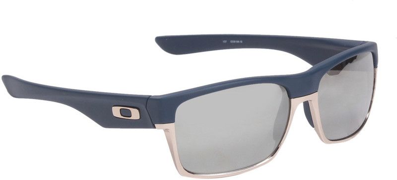 Mirrored Wayfarer Sunglasses  (For Men, Silver)