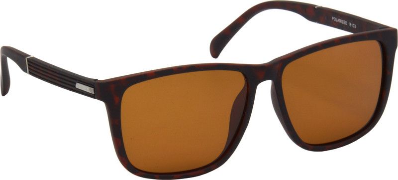 UV Protection, Polarized Wayfarer Sunglasses (58)  (For Men & Women, Brown)