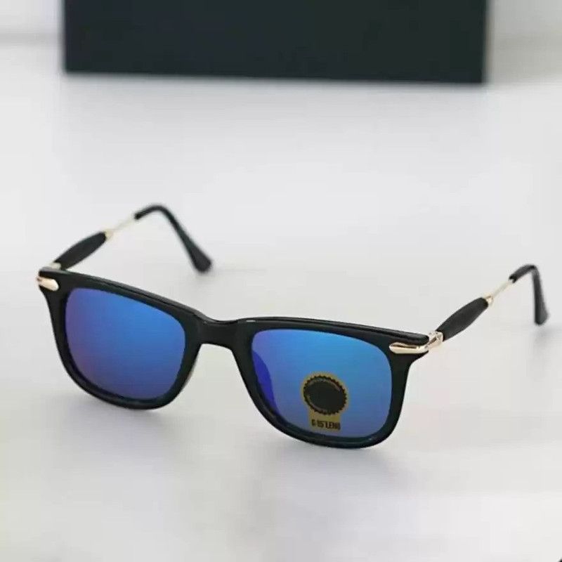 UV Protection Retro Square Sunglasses (45)  (For Men & Women, Blue)