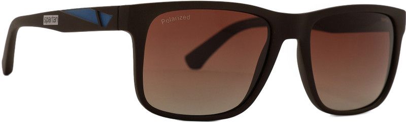 Polarized, UV Protection Wayfarer Sunglasses (56)  (For Men & Women, Brown)