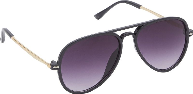 UV Protection, Gradient Aviator Sunglasses (58)  (For Men & Women, Black)