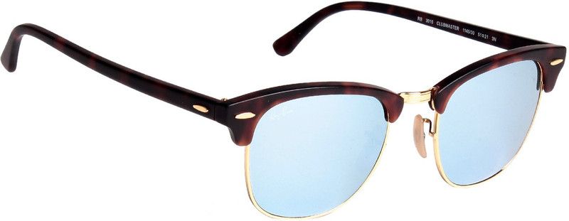 Wayfarer Sunglasses (Free Size)  (For Men, Silver)