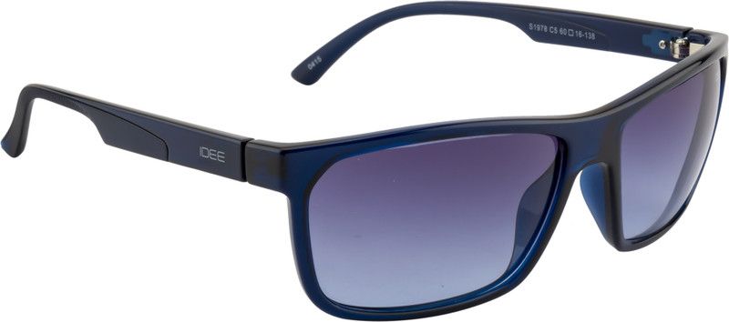 Gradient Wayfarer Sunglasses (60)  (For Men & Women, Blue)