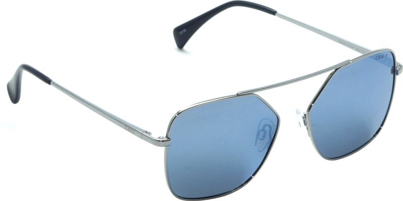 Gradient Retro Square Sunglasses (Free Size)  (For Men & Women, Blue, Multicolor)