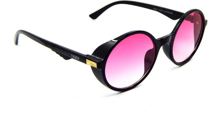 UV Protection, Gradient Round Sunglasses (Free Size)  (For Men & Women, Pink)