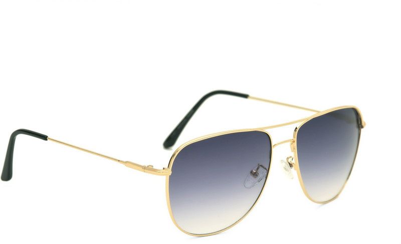 UV Protection Retro Square Sunglasses (60)  (For Men, Blue)