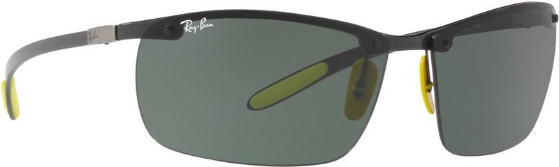 UV Protection Rectangular Sunglasses (64)  (For Men, Green)