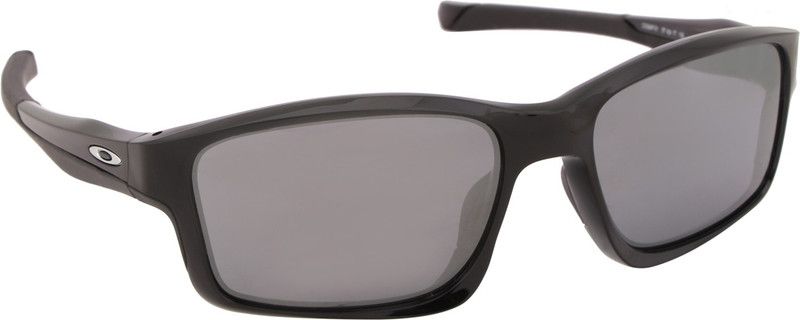 CHAINLINK Rectangular Sunglass  (For Men & Women, Grey)