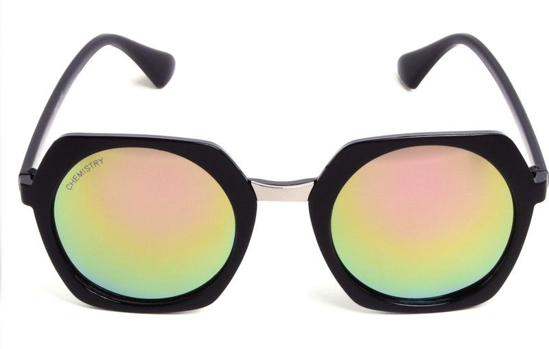 UV Protection Round Sunglasses (53)  (For Women, Pink)