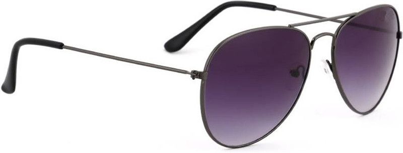 UV Protection, Mirrored Aviator Sunglasses (50)  (For Men & Women, Black)