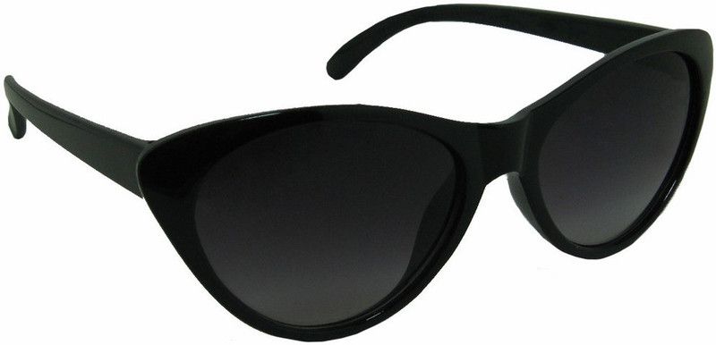 Gradient Cat-eye Sunglasses (58)  (For Women, Black)