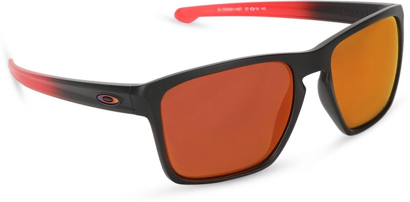 SLIVER XL Rectangular Sunglass  (For Men, Red)