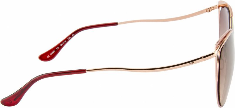 Mirrored Cat-eye Sunglasses (56)  (For Women, Brown)