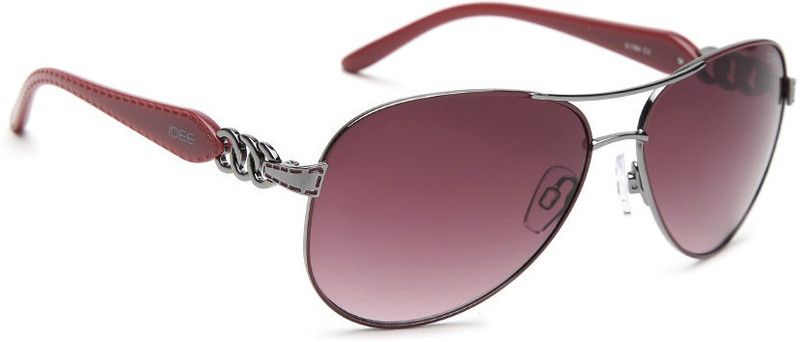 Gradient Aviator Sunglasses (Free Size)  (For Women, Brown)