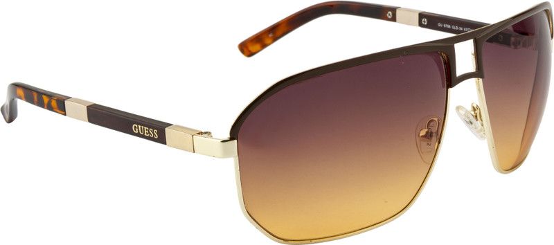 Gradient Aviator Sunglasses (67)  (For Men & Women, Brown)