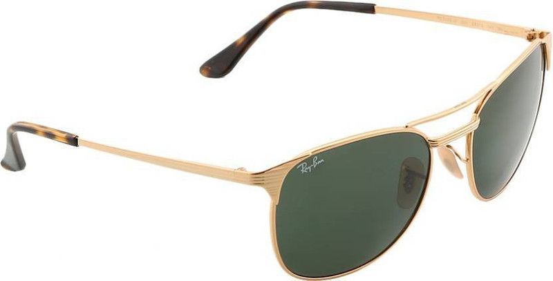 UV Protection Retro Square Sunglasses (58)  (For Men, Green)
