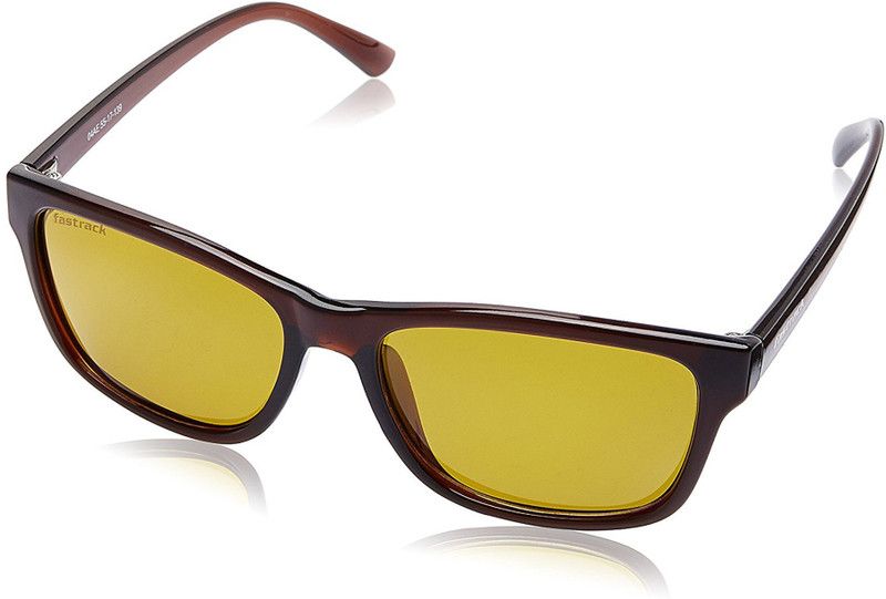 UV Protection Wayfarer Sunglasses (Free Size)  (For Men, Yellow, Brown)