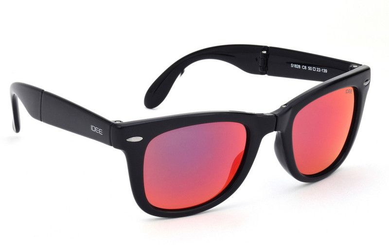 Mirrored Wayfarer Sunglasses (Free Size)  (For Men & Women, Blue, Pink)
