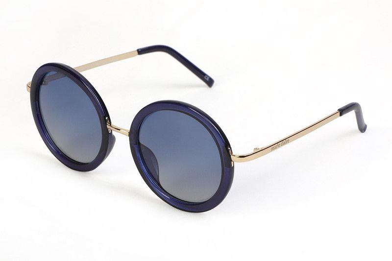 Gradient, Polarized, UV Protection Round Sunglasses (Free Size)  (For Women, Blue)